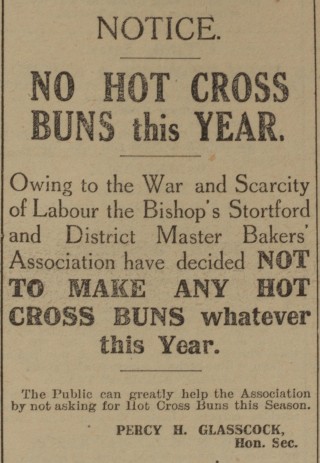Announcement by Glasscocks  | Herts & Essex Observer, 1916 
