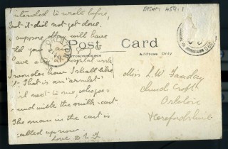 Claypits Farm postcard reverse side | BISHM 459.1