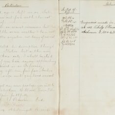 Copy of letter concerning a missing boy