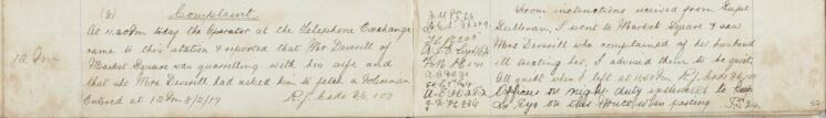 Complaint at Telephone Exchange Complaint at Telephone Exchange