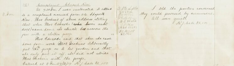 Complaint, Chapel Row