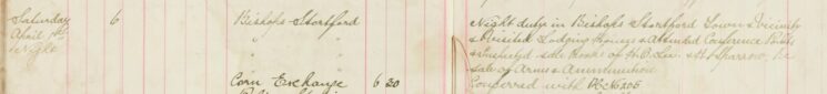 Inspected Sale books Of Mr H O Lee and H Sparrow Re Arms and Ammunitions