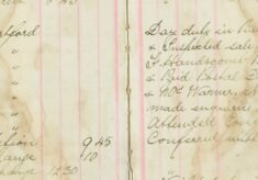 Inspected sale books of Mr H O Lee, H Sparrow and F Handscombe re sale of arms and ammunition; paid postal drafts to Mrs Miller, Mrs Prior and Mrs Warner, New Town Road