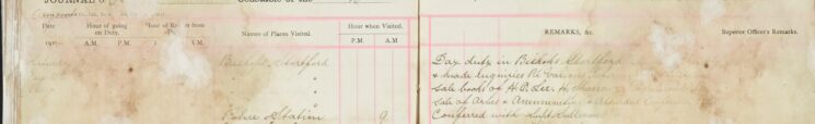 Inspected the Sale Books of Mr O H Lee, H Sparrow, and F Handscombe re the Sale Of Arms and Ammunitions