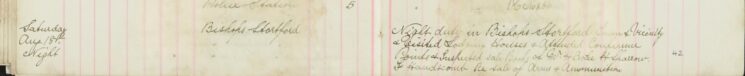 Inspected the Sale Books of Mr O H Lee, H Sparrow, and F Handscombe re the Sale Of Arms and Ammunitions
