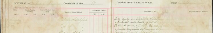 Inspected the Sale Books of Mr O H Lee, H Sparrow, and F Handscombe and F Sell re the Sale Of Arms and Ammunitions