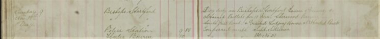 Obtained billets for 10 men, Sherwood Rangers in Southmill Road