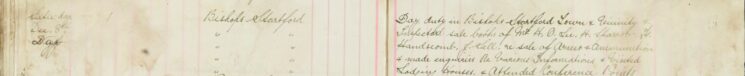 Inspected the Sale Books of Mr O H Lee, H Sparrow, F Handscombe and F Sell re the Sale of Arms and Ammunitions