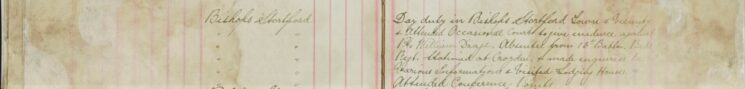 Attended Occasional Court to give evidence against Private William Drage absentee from 13th Battalion Beds Regt stationed at Croydon
