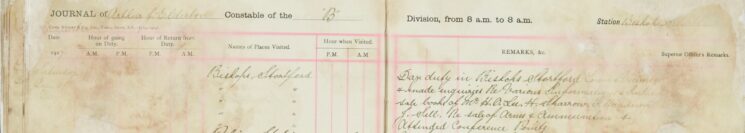 Inspected the Sale Books of Mr O H Lee, H Sparrow, F Handscombe and F Sell re the Sale of Arms and Ammunitions