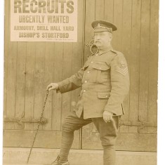 Sgt Maj Hyde Recruits Urgently Needed0001 Sgt Major Hyde | Digital copy in Bishops Stortford Museum Collection. Original held in a private collection.