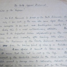 Draft Letter to the Editor of the Daily Express by Frederic J Osborn (extract)  | HALS Ref DE/FJO/J8/5/7