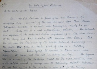 Draft Letter to the Editor of the Daily Express by Frederic J Osborn (extract)  | HALS Ref DE/FJO/J8/5/7
