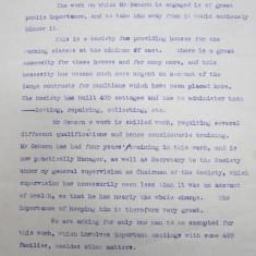 Letter of support for Frederick J Osborn's Appeal, 10 Oct, 1917 | HALS Ref DE/FJO/A19/6/5