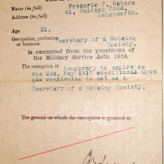 Certificate of Exemption  | HALS Ref DE/FJO/A21/2 