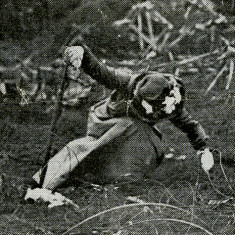 9 Sep 1916 Souvenir hunter at Cuffley Souvenir hunter at Cuffley | The Graphic, 09 Sept, 1916
