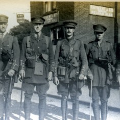 Billeted soldiers in Bishops Stortford, c1915 | Digital copy in Bishops Stortford Museum collection. Original in a private collection.