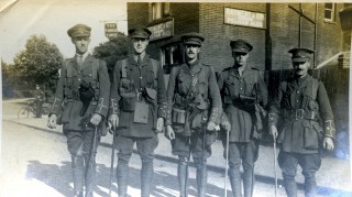 Billeted soldiers in Bishops Stortford, c1915 | Digital copy in Bishops Stortford Museum collection. Original in a private collection.