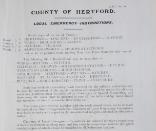 County of Hertford Local Emergency Committee Instructions | HALS Ref HCC 2/68