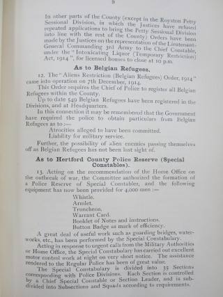 Police Joint Standing Committee  Report, Jan 1915  | HALS Ref HCC 2/68