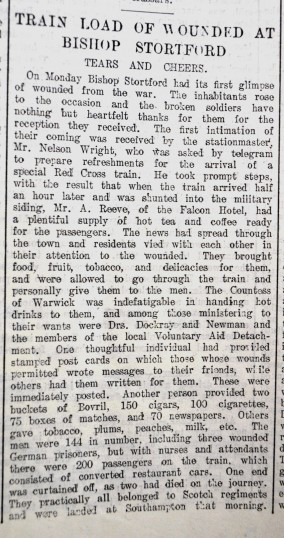 Nursing on the Home Front | Hertfordshire Mercury, 05 Sept 1914