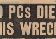 Burch, William and Silcock, Anthony, Constables : fatal road accident