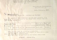 Brackett, Arthur, 192 and 8, Police Constable.