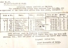 Webb, Herbert Sidney, 317 and 54, Police Constable.