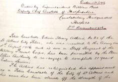 Atkins, Edwin Henry, 20, Police Constable, St. Albans City Police.