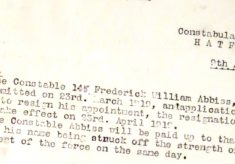 Abbiss, Frederick William, 145, Police Constable.
