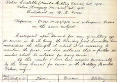 Burns, Archibald Roger, 249, Police Constable.