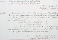 Cook, John W. 323 or 326, Police Constable.