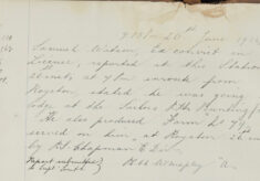 Samuel Watson, ex-convict on licence