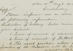 Reporting Of The Arrival Of Military Units