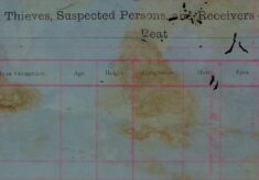 List of known Thieves, Suspected Persons and Receivers of Stolen Goods