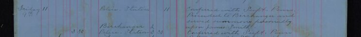 Served summons on James Smith
