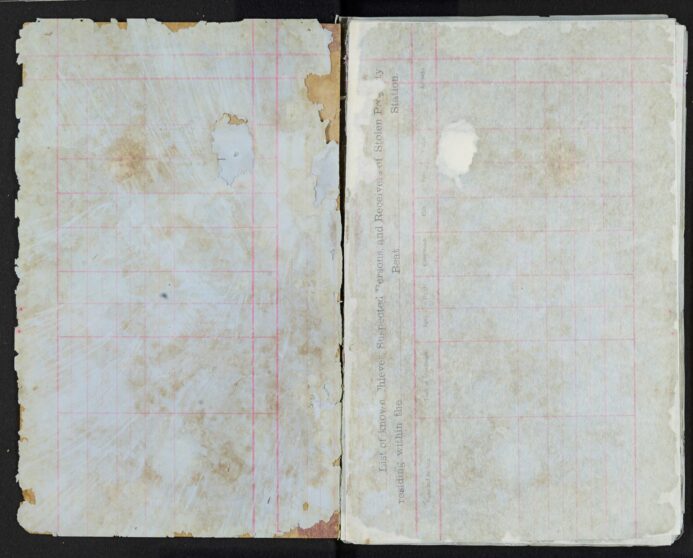 Pages 000c blank page - List of known theives