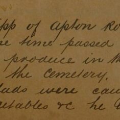 Report of Damage to Allotment Produce