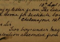 Absconded from Industrial School and Home for Destitute Boys