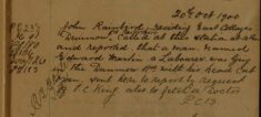 Report of an Injured Man