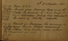 Spirit Flask Containing Sherry Found