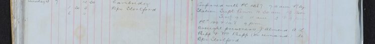 Prisoner Escort Duty from Cambridge Prison