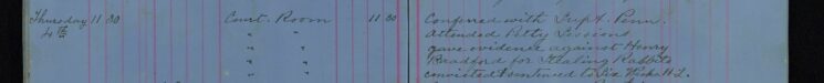 Gave evidence against Henry Bradford for stealing rabbits