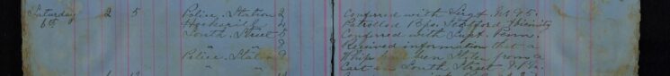 Received information that a whip had been stolen from a cart