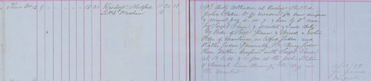 Officer served notice order of maintenance