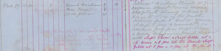 Gave evidence against Francis Miller