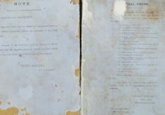 Note from Henry Daniell and General Order instructions for completing journal