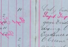 Gave evidence against Charles Cornell for using obscene language