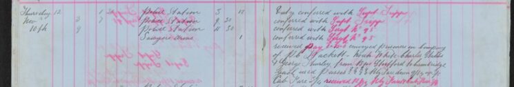 Conveyed prisoners to Cambridge Gaol