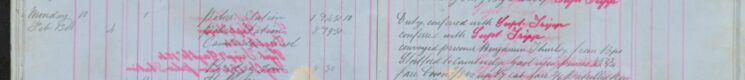Conveyed prisoner Benjamin Thurley to Cambridge Gaol